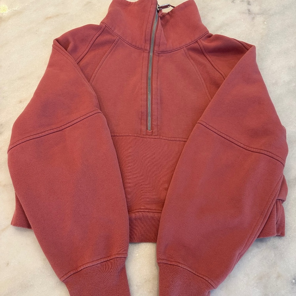 lululemon athletica Burgundy Half-Zip Sweatshirt